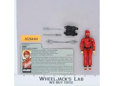 Jinx V1 100% Complete G.I. Joe 1987 Hasbro Vintage Action Figure