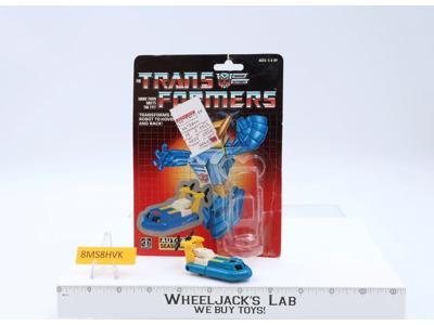 Seaspray 100% Complete W/Cardback + BUBBLE Vintage Hasbro 1985 G1 Transformers