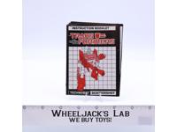 Scattershot Action Figure Instruction Manual Booklet 1987 Hasbro G1 Transformers