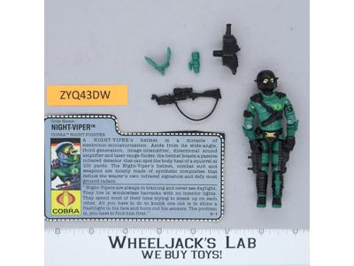 Night-Viper V1 100% Complete G.I. Joe 1989 Hasbro Vintage Action Figure