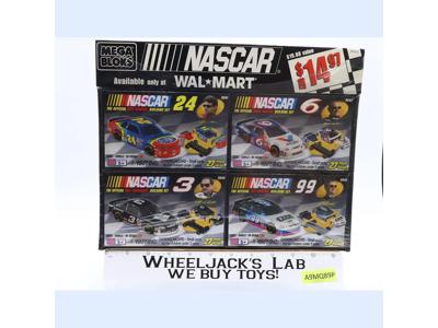 Earnhardt Gordon Martin Burton NASCAR 4 Pack Walmart 2000 Mega Bloks NEW SEALED