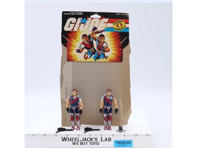 GI JOE ARAH 1985 TOMAX & XAMOT Complete Crimson Guard Twins Cobra W/Cardback