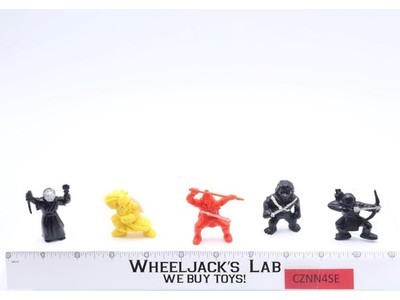 Lot of 5 Ninja Mites Minifigures Panosh Place 1986 Vintage Action Figure