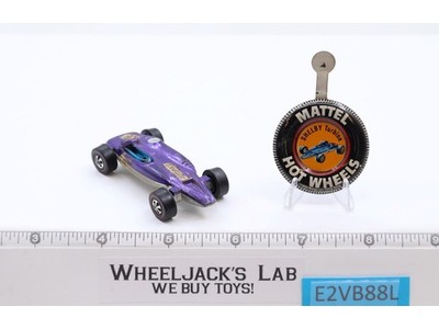 Shelby Turbine Purple 1969 Mattel Redline Hot Wheels Vintage RL w/ Button