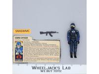 Cobra Officer V1.5 Swivel Arms 100% Complete G.I. Joe 1983 Hasbro Vintage Figure