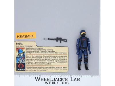 Cobra V1 Straight Arms 100% Complete G.I. Joe 1982 Hasbro Vintage Action Figure