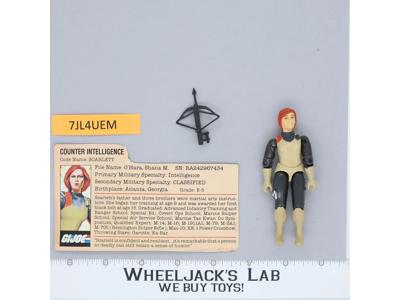 Scarlett V1.5 Swivel Arms 100% Complete G.I. Joe 1983 Hasbro Vintage Figure
