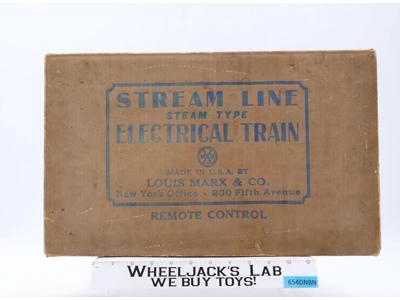 Streamline Steam Type Electrical Train 1950s Louis Marx Vintage Toy Train Set