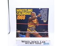 WWF Wrestling 1988 Calendar Hulk Hogan Randy Savage Jake Roberts Vintage