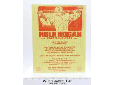 WWF Hulk Hogan Wrestlemaniacs Hulkamania Story Book Magik Werks Order Form