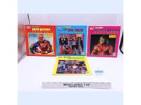 Lot of 4 Fact Books Hulk Hogan Ultimate Warrior WWF Wrestling 1991 Checkerboard
