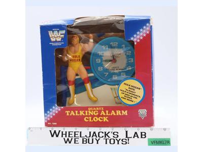 Hulk Hogan Quartz Talking Alarm Clock WWF Wrestling 1991 Janex