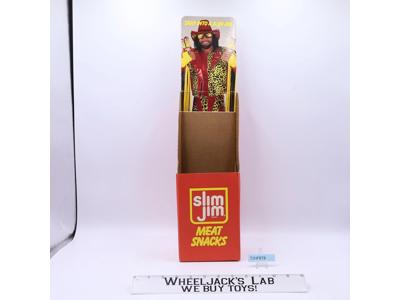 Macho Man Randy Savage Slim Jim Meat Snacks Cardboard Store Display Vintage