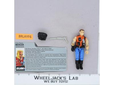 Mercer V1 100% Complete G.I. Joe 1987 Hasbro Vintage Action Figure