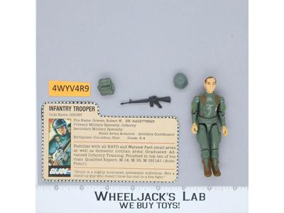Grunt V1 Straight Arms 100% Complete 1982 G.I. Joe Hasbro Vintage Action Figure