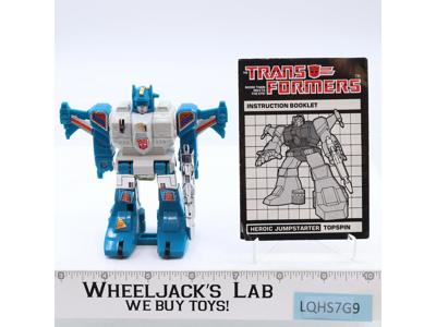 Topspin 100% Complete 1985 Vintage Hasbro G1 Transformers Action Figure