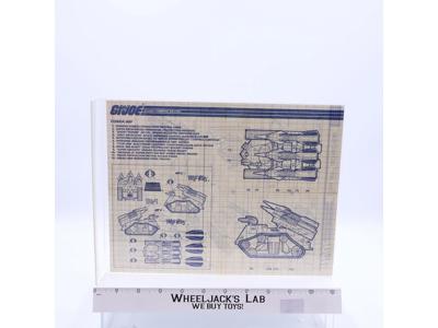 Cobra IMP 1988 ORIGINAL Instructions Blueprints G.I. Joe Hasbro Action Figure