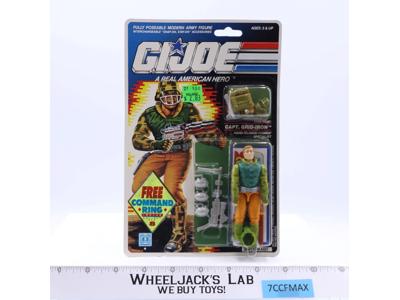 Capt. Grid-Iron GI Joe 1990 Hasbro Vintage Action Figure NEW MOSC SEALED