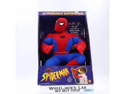 Spiderman Poseable Supersize Super Heroes W/ Box Marvel 1994 Toybiz Vintage NIB