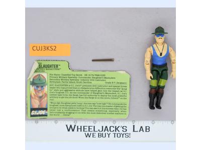 Sgt. Slaughter V4 Slaughters Maruaders Complete G.I. Joe 1989 Hasbro Figure