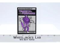 Scourge TARGETMASTER Instruction Manual Booklet 1987 Hasbro G1 Transformers