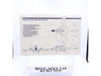 Cobra Rattler Ground Attack Jet 1984 ORIGINAL Instructions Blueprints G.I. Joe