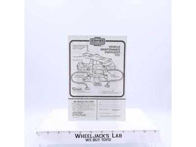 Vehicle Maintenance Instruction Booklet/Sheet ONLY Star Wars 1982 Kenner