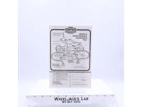 Vehicle Maintenance Instruction Booklet/Sheet ONLY Star Wars 1982 Kenner