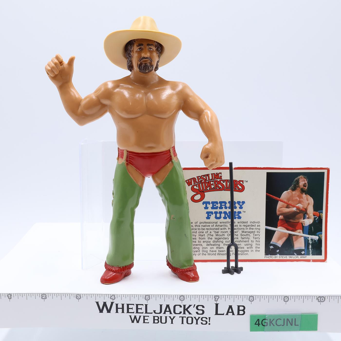 Terry Funk 1986 WWF LJN Titan Sports 8″ Wrestling Action Figure Vintage