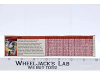 Jazz Action Figure Tech Spec 1985 Vintage Hasbro G1 Transformers