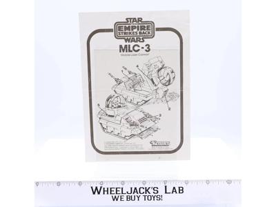 MLC-3 Mobile Laser Cannon Instruction Manual 1981 Star Wars ESB Kenner Vintage