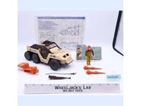 Desert Fox W/Skidmark 100% Complete 1988 GI Joe Vintage Action Figure Vehicle