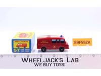 Land Rover Fire Truck 57 W Original Box Lesney Matchbox 1960's England