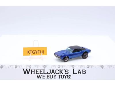 Custom Camaro Blue Black Painted Roof 1968 Hot Wheels Mattel Vintage RL HK