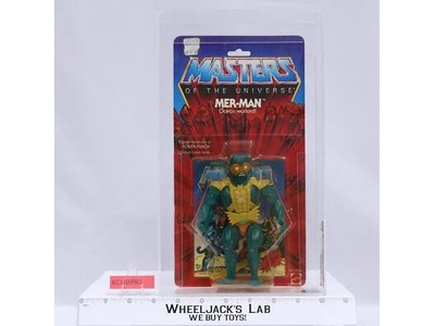 Mer-Man CAS GRADED 80 80/85/85 He-Man Masters of the Universe MOTU 8-Back 1982