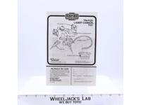 Tri-Pod Laser Cannon Instruction Booklet/Sheet ONLY Star Wars 1982 Kenner