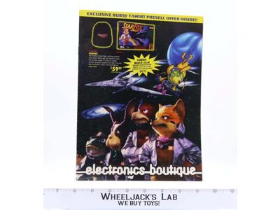 1993 Electronics Boutique Video Game Catalog Starfox Kirby Mario Sonic SNES