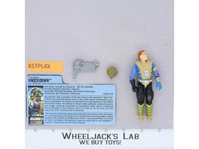 Knockdown V1 100% Complete G.I. Joe 1987 Hasbro Vintage Action Figure