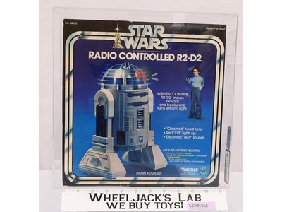 Radio Controlled R2-D2 AFA GRADED 80 Star Wars 1979 Kenner Vehicle NEW SEALED