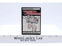 Smokescreen Instructions Manual Booklet 1985 Hasbro G1 Transformers