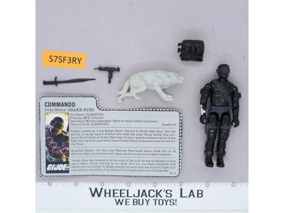 Snake Eyes & Timber V2 100% Complete G.I. Joe 1985 Hasbro Vintage Action Figure