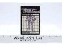 Shockwave Instruction Manual Booklet 1985 Hasbro G1 Transformers Action Figure