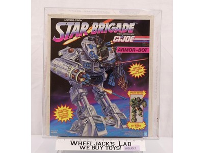 Armor-Bot AFA GRADED 80 GI Joe Star Brigade 1993 Hasbro Vehicle NEW SEALED