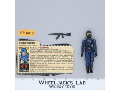 Cobra Officer V1 Straight Arms 100% Complete G.I. Joe 1982 Hasbro Vintage Figure