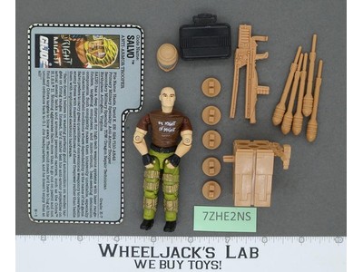 Salvo V1 100% Complete G.I. Joe 1990 Hasbro Vintage Action Figure