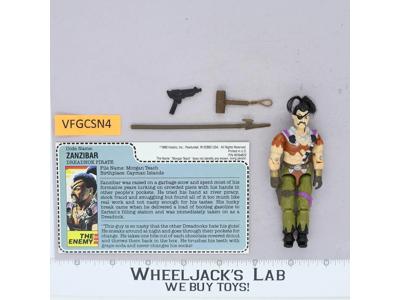 Zanzibar V1 100% Complete G.I. Joe 1987 Hasbro Vintage Action Figure