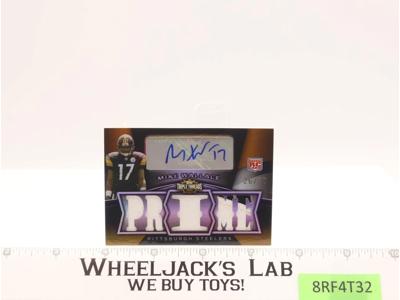 Mike Wallace Steelers Rookie Autographed Patch Card 2009 Topps Triple Threads