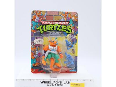 Triceraton Teenage Mutant Ninja Turtles TMNT 1990 Playmates UNPUNCHED MOSC NEW