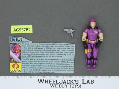 Sea Slug V1 100% Complete G.I. Joe 1987 Hasbro Vintage Action Figure
