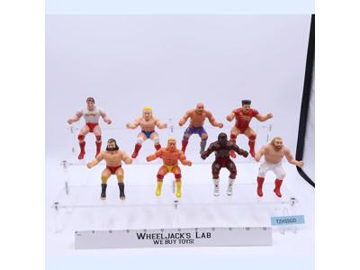 Lot of 8 Thumb Wrestlers WWF 1985 LJN Titan Sports Action Figures